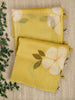 Yellow  Pure Organza Printed Banarasi Saree