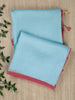 Blue Pure Organza Printed Banarasi Saree