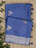 Blue Mysore Silk Bird Buta Banarasi Saree