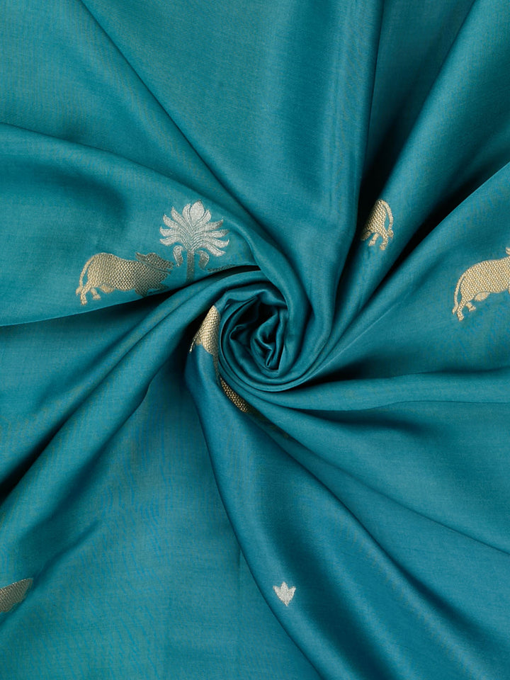 Green Mysore Silk Sonarupa Buta Banarasi Saree