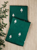 Bottle Green Katan Silk Banarasi Saree