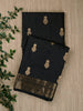 Black Katan Silk Banarasi Saree