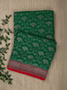 Green Khaddi Georgette Silk Banarasi Saree