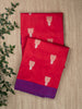 Cherry Red Katan Silk Banarasi Saree