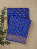 Ink Blue Crepe Georgette Banarasi Saree