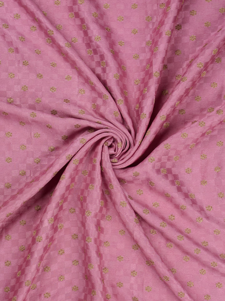 Dusty Pink Crepe Georgette Banarasi Saree