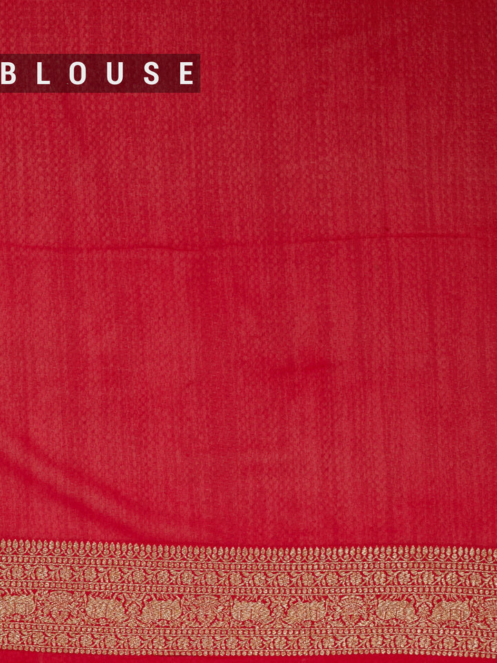 Teal Blue Khaddi Georgette Banarasi Saree