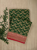 Dark Green Khaddi Georgette Banarasi Saree