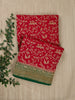 Red Khaddi Georgette Banarasi Saree