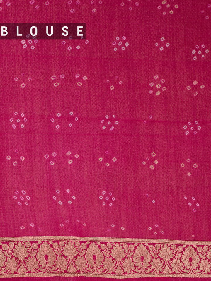 Peach Shaded Khaddi Georgette Banarasi Saree