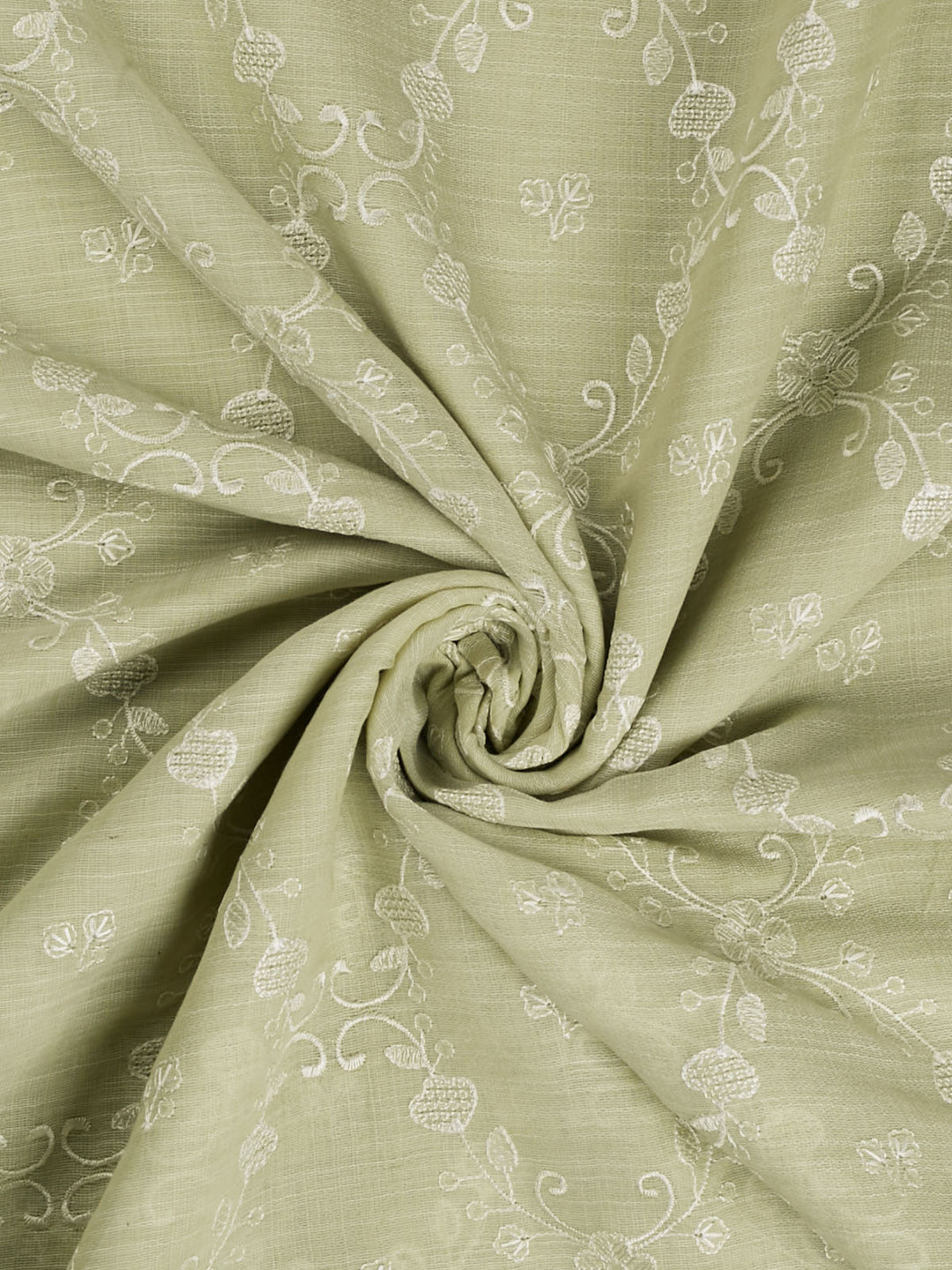 Green Cotton Jaal Banarasi Saree_3