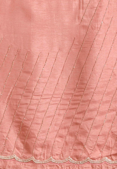 Pink Net Party Wear Saree