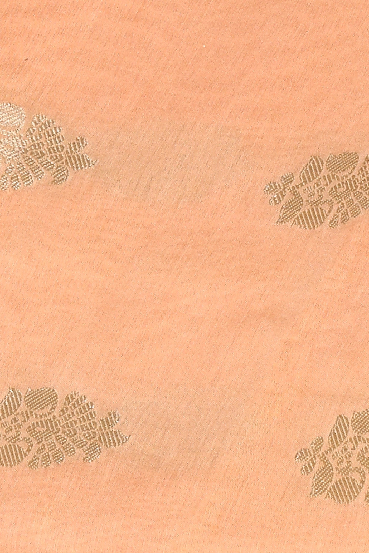 Orange Palm Silk Unstitched Kurta Dupatta Set