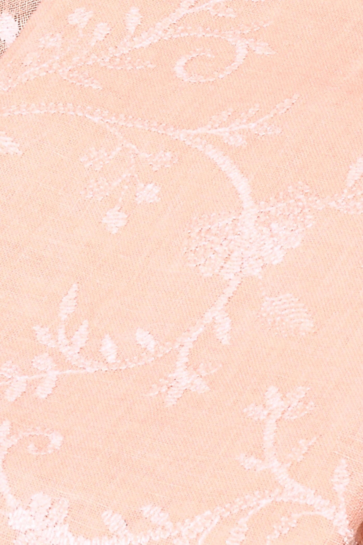 Peach Linen Embroidered Unstitched Salwar Kurta Dupatta Set